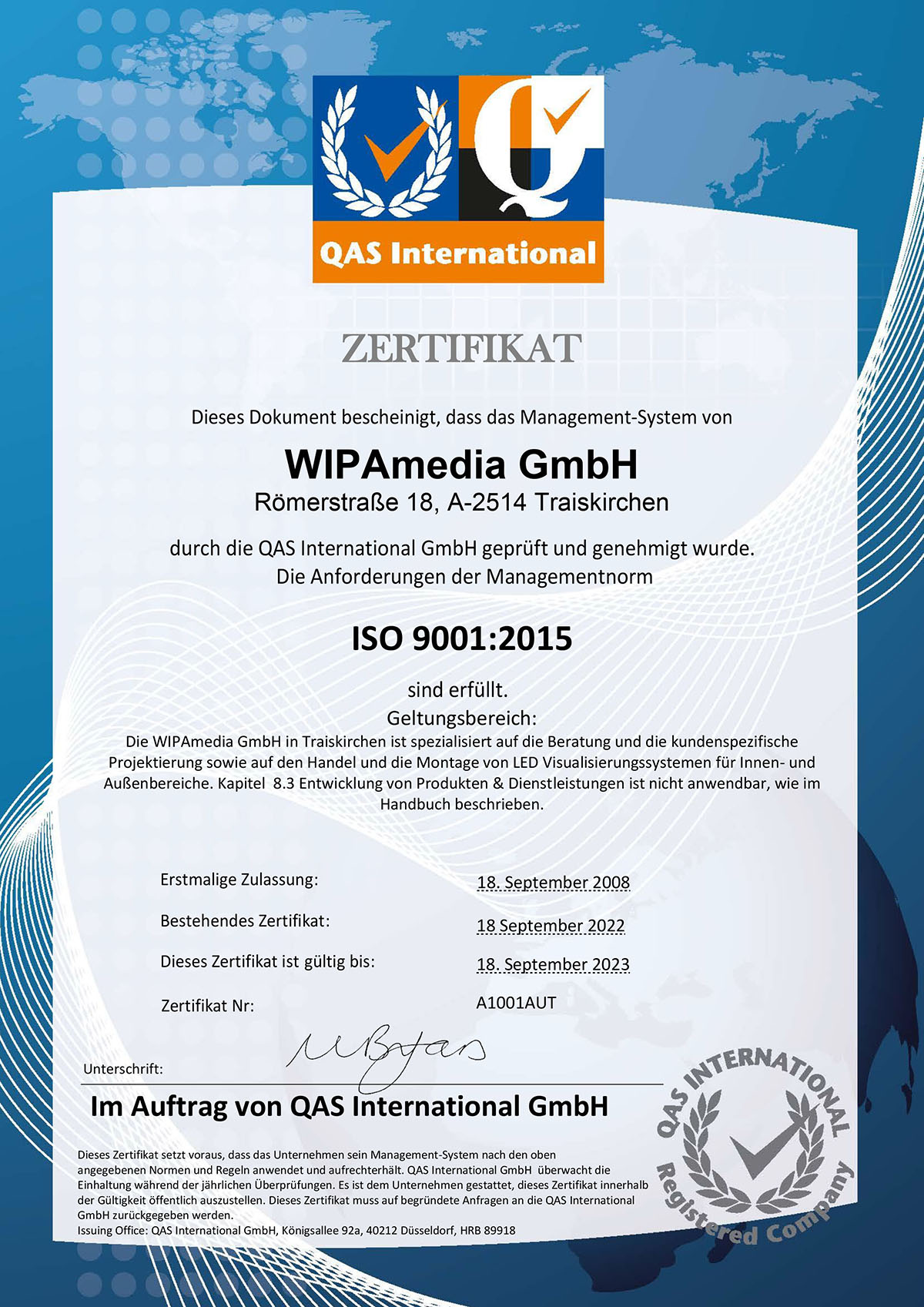 WIPAmedia ISO9001:2015